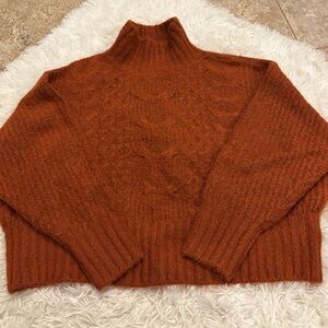 Express burnt orange sweater